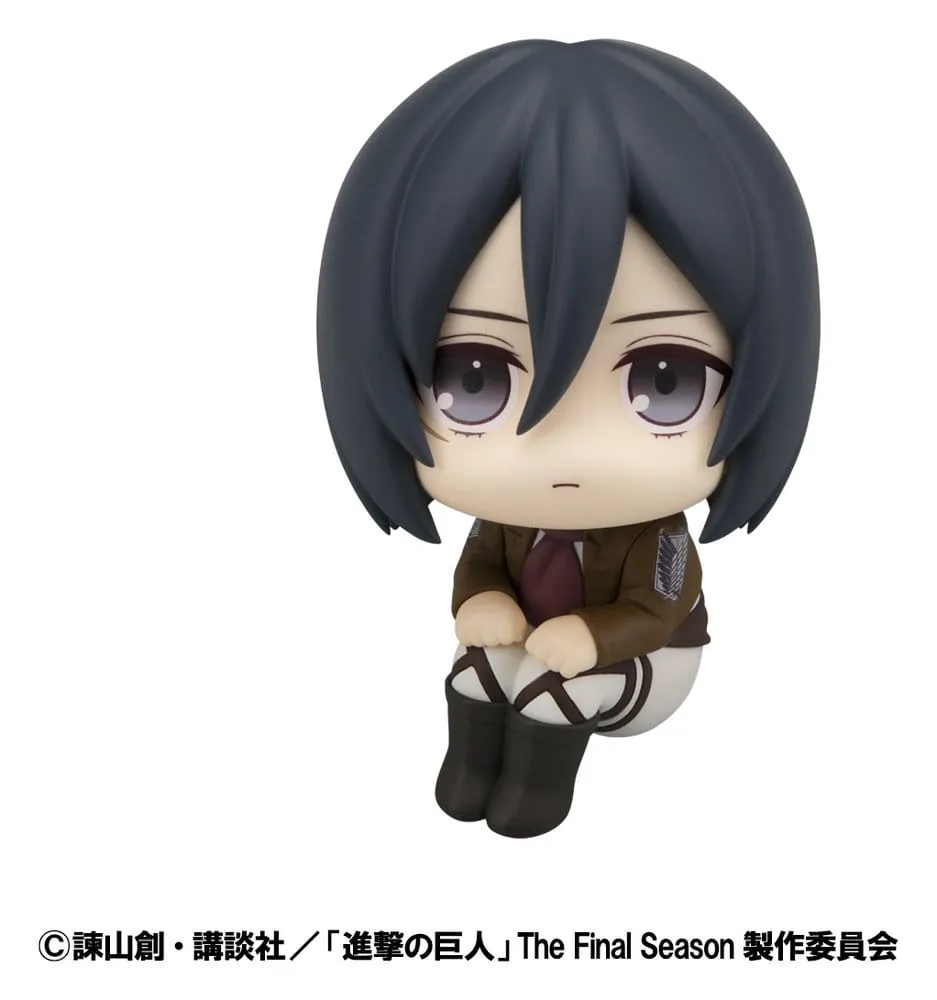 Attack on Titan Look Up PVC Statues Levi Cleaning up Ver. & Mikasa Ackerman (with gift) 11 cm